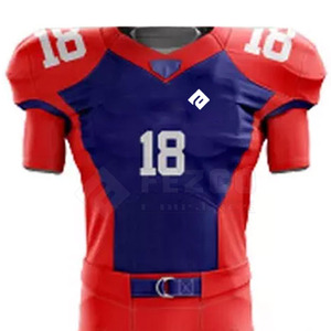 Vêtements de sport confortables et respirants, uniforme de football américain à manches courtes, logo personnalisé de haute qualité, faible MOQ - Product Image 4