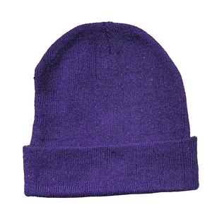 Bonnet de ski chaud d'hiver brodé en 3D de couleur unie personnalisable bonnet tricoté à la mode pour hommes femmes élastique coupe-vent - Product Image 2