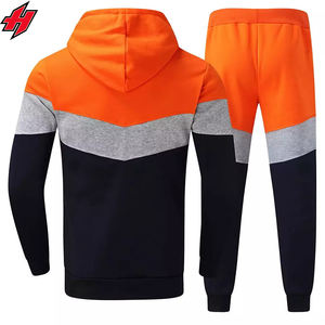 Survêtements en molleton de coton unisexe de haute qualité, faible MOQ, survêtement de jogging à capuche personnalisé pour l'hiver, ensemble de sport pour homme - Product Image 4