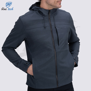 Veste coupe-vent unisexe imperméable à coque souple avec fermeture éclair, grande taille, séchage rapide, légère, respirante, pour la pêche, la randonnée, personnalisable - Product Image 2