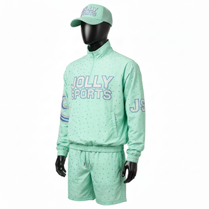 Conjunto de Pantalones Cortos Cortavientos de Poliéster Premium, Tela Ligera con Micro Puntos, Transferencia de Calor, Logotipo Personalizado, Conjunto de Pantalones Cortos Cortavientos para Hombre - Product Image 5