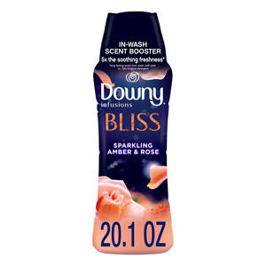 Downy Infusions Perles d'ambre scintillantes et roses pour vêtements 18.2 oz Bliss In-Wash Lessive Scent Booster - Product Image 2