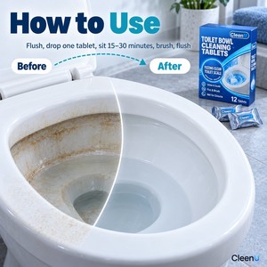 Pastiglie Effervescenti per la Pulizia del WC, 12 Pezzi, per Rimuovere Calcare e Anelli di Acqua, OEM all'Ingrosso - Product Image 4