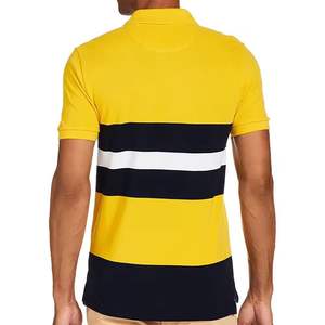 Logotipo personalizado de alta calidad 1/4 cremallera sublimación de punto 180 Gsm algodón transpirable para camisa Golf desgaste cuello hombres al aire libre - Product Image 2