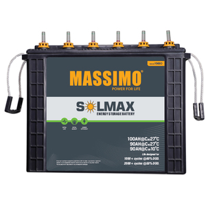 Batería de plomo ácido Massimo Highest 100AH 12V para almacenamiento de energía para electrodomésticos a precio - Product Image 1