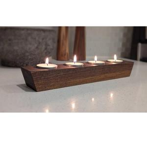 Excellent Quality <b>Tealight</b> Candle <b>Holder</b> Made from Ontario Walnut for Festive Holiday and Event Decorations Available for Sale - Product Image 1