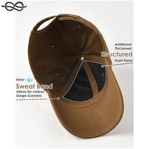 Casquette de baseball pour hommes en coton lavé, ajustable, style classique et décontracté, tenue de tous les jours sportive - Product Image 4