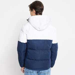 แจ็กเก็ตทรงพองสำหรับผู้ชายเสื้อแจ็คเก็ตขนเป็ดสำหรับปีนเขาแขนยาวทำจากผ้าฝ้ายโพลีเอสเตอร์ - Product Image 4