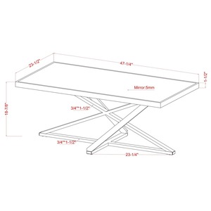 Mesa Consola de Metal Moderna y Ecológica Hecha a Mano con Tapa de Vidrio - Fabricante y Proveedor de Muebles para Sala de Estar - Product Image 6