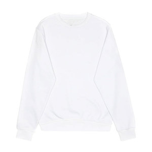 Sudadera gruesa en blanco de algodón 100% con logotipo de impresión personalizada para hombre, sudadera clásica básica Terry Crew para hombre - Product Image 2