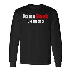 เสื้อยืดแขนยาวเกมสตองค์ รุ่น I Like The Stock สีดำ - Product Image 1