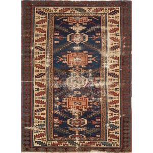 Tapis en laine tissée plate bleue Nayaab, doux et épais, pour la décoration de la maison, salon, salle à manger, chambre et cuisine - Paem-1376 - Product Image 1
