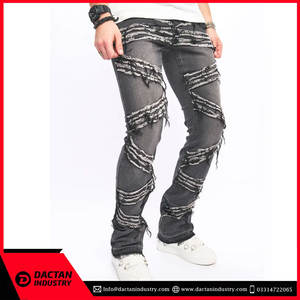 กางเกงขายาวทรงแฟลร์สไตล์สตรีทแฟชั่นใหม่สำหรับผู้ชาย ผ้าแคนวาสน้ำหนักเบา พิมพ์ลายลำลอง แห้งเร็ว - Product Image 5