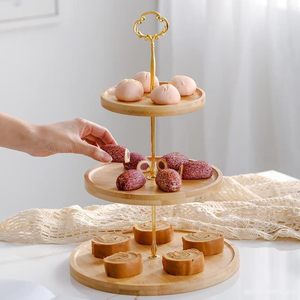 <b>3</b>-<b>Tier</b> Wooden <b>Cake</b> <b>Stand</b> Wedding <b>Cake</b> Display <b>Cake</b> <b>Stand</b> Support Custom Design Manufacture in Good Price - Product Image 3