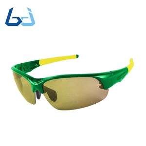 สีชมพูและสีเหลืองกรอบป้องกันสะท้อนแสง UV400แว่นตากันแดดกีฬาสำหรับผู้หญิง - Product Image 5