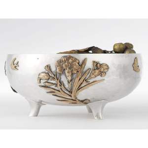 หรูหราทันสมัยตกแต่งชามอาหารเย็นสีทองเงินสแตนเลสอาหารขนมหวานเสิร์ฟชามโลหะ - Product Image 2