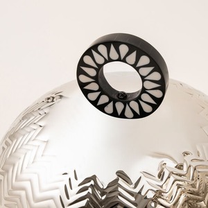 จานร้อนชุบทองหรูหราพร้อมขาตั้งเหมาะสำหรับบุฟเฟต์หรือบริการจัดเลี้ยง - Product Image 5