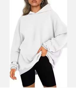 Sweat à capuche surdimensionné pour femme du fabricant OEM avec broderie 3D et teinture par cravate Logo personnalisé sur le devant coupe ample Fournisseur de streetwear décontracté - Product Image 2