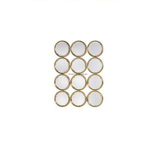 Factory Direct Supply Unique Designer Gold Plated Metal Framed Attractive Look Wall <b>Mirror</b> For Home and Home Lobby Decoration - Product Image 1