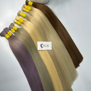 Sun <b>Hair</b> Company's Custom <b>Color</b> Silky Straight Vietnamese Remy Human <b>Hair</b> Extensions Super Double Drawn Bulk Wholesale - Product Image 1