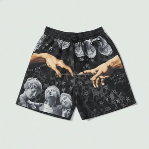 Shorts pour hommes en polyester 100% écologique, service OEM, motif personnalisé, collection été 2026, taille mi-haute, style décontracté uni - Product Image 1