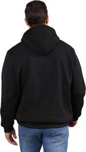 Sweat à capuche zippé pour homme, respirant, en molleton de coton et élasthanne 500g, pour l'hiver, style décontracté streetwear, vente en gros OEM en vrac - Product Image 3