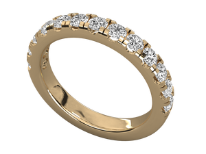 Fabricant en gros, bijoux fins en argent sterling 925, plaqué or 14 carats, certifié IGI, coupe brillante, bague de mariage classique en diamant - Product Image 6