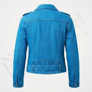 Chaqueta Trucker Vaquera Casual Personalizada para Hombre, Tallas Grandes y Altas, 100% Algodón, Opción de Logotipo Frontal, Chaqueta Transpirable para Invierno - Product Image 2