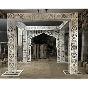 Fabricante de Mandaps de Boda con Diseño Marroquí Cortado con Láser, Nuevo Diseño de Mandap Cortado con Láser, Decoración de Boda Hindú con Láser, Instalación de Mandap en Canadá - Product Image 1
