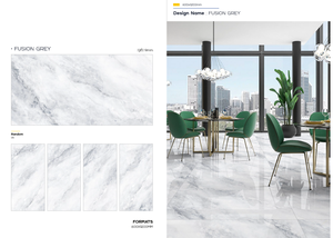 Carreaux de luxe de haute qualité Carreaux de sol brillant à motif de roche continue d'intérieur 600x1200mm - Product Image 5