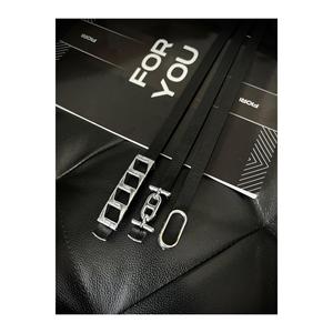 Offre spéciale 3 pièces : Ensemble argenté de 1,5 cm - Ceinture pour femme, ceinture pour veste, ceinture pour chemise, ceinture pour robe - Noir - Product Image 2