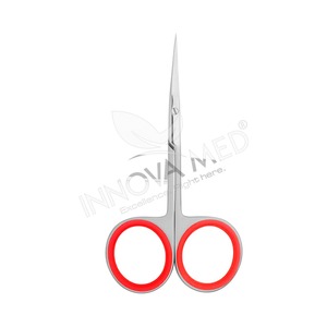 Tijeras para cutículas de alta precisión para manicura y pedicura, Punta curvada fina de acero inoxidable de grado quirúrgico para belleza de eliminación de cutículas - Product Image 5