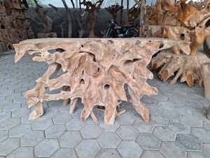 Table console en racine de teck massif pour salon - Design tropical moderne - Mobilier d'hôtel et de salle à manger - Fabricant de Jepara en Indonésie - Product Image 3