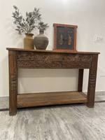 Table console en bois meubles anciens Design unique Table console en bois de haute qualité pour la maison Villa appartement ou bar pour la décoration