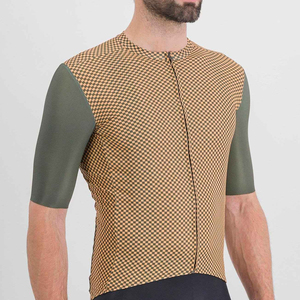 Fabriqué en usine en gros à bas prix Maillot de cyclisme à manches courtes Maillot de cyclisme en matériau respirant avec fermeture éclair sur le devant - Product Image 2