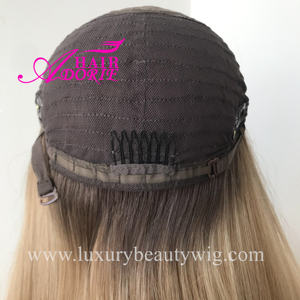 Prix direct usine : Perruque juive Topper Kippah Fall en <span class=keywords><strong>cheveux</strong></span> humains Remy européens certifiés Casher, avec base en soie cuticulaire, effet peau - Product Image 5