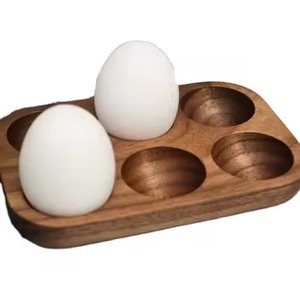 Soporte para huevos de madera personalizado para soporte de huevos Soporte para huevos moderno de alta calidad Elegante para uso en cocina de panadería en casa - Product Image 1