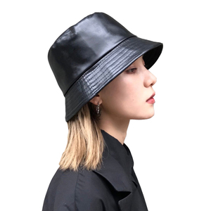 Chapeau seau en cuir de pêcheur de haute qualité, chapeaux seau en vrac personnalisés Logo personnalisé fabricant OEM - Product Image 1