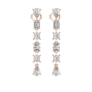 Pendientes de Diamantes CVD de Laboratorio de 2.776 CT, VVS-VS-EF, Oro de 18KT, 14KT, 10KT y Plata 925, Moissanita, Oro Rosa, Amarillo, Blanco - Product Image 2