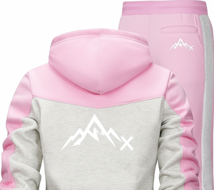 Chándal de deportes de invierno unisex | Conjunto transpirable antibacteriano de 100% algodón sólido con capucha de lana gruesa | Proveedor de fábrica OEM ODM - Product Image 4