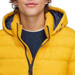 Unisex Waterproof Windproof Winter Puffer Jacket Polyester/Cotton Solid Pattern Formal Style Front Logo Zipper Closure Loose Fit - Product Image 5