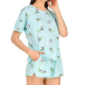 Ensembles pour femmes avec impression du logo OEM, t-shirt court décontracté à taille élastique et ensemble 2 pièces court d'été à sublimation pour femmes - Product Image 4