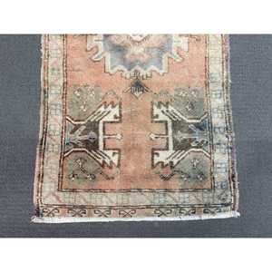 พรมวินเทจ 1.7x3.3 ฟุต (51x102 ซม.) สีน้ำตาลลายดอกไม้ พรมตุรกี - Product Image 4