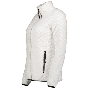 Women fleece jacket high collar zip up warm coat Outdoor women polar fleece jacket soft <b>plush</b> <b>fabric</b> Women fleece jacket - Product Image 3