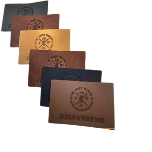 Custom Eco-Friendly Embossed Leather Garment Labels for <b>Clothing</b> & <b>Accessories</b> - Product Image 1