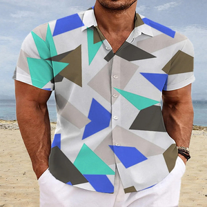 Custom Printed Hawaiian <b>Shirt</b> Tropical Beach <b>Shirt</b> Men's Summer Short Sleeve Aloha Style Casual Holiday Floral Print Top - Product Image 3