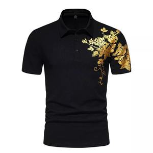 เสื้อโปโลกีฬาพิมพ์ลายสำหรับผู้ชายเสื้อโปโลโพลีเอสเตอร์ระบายอากาศสำหรับยิม - Product Image 3