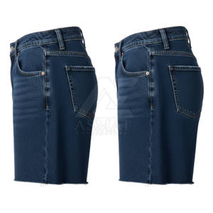 Shorts de mezclilla de algodón para hombre, corte relajado, para el día a día, cómodos para clima cálido, con un look moderno y urbano. - Product Image 2