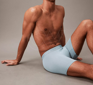 Vente en gros de sous-vêtements pour hommes grandes tailles, logo personnalisé, impression sérigraphique, mélange polyester/coton, respirant, boxers classiques OEM - Product Image 4