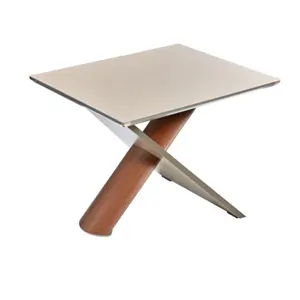 Wino Coffee Table melamine coated The edges of the table have aluminum lath and the legs are made of wooden profile and aluminum